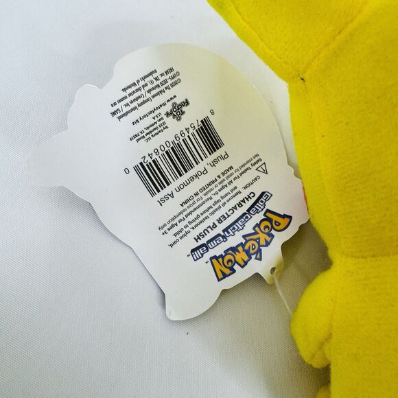 Pokemon Pikachu Character Plush By The Toy Factory w/tags 7" Stuffed - Picture 8 of 11